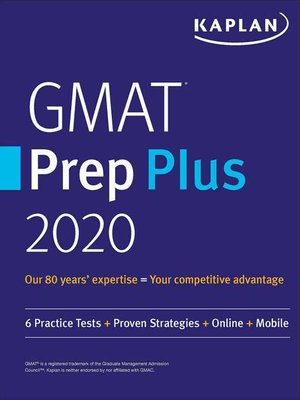 cover image of GMAT Prep Plus 2020